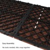 Nature Spring 6-piece Patio and Deck Tiles, Interlocking Criss-Cross Pattern for Outdoor (Square, Terra Cotta) 325364DDE